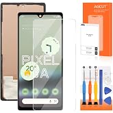 OLED for Google Pixel 6A Screen Replacement for Pixel 6A LCD Display GX7AS, GB62Z, G1AZG Screen Touch Digitizer Assembly Repair Part with Frame