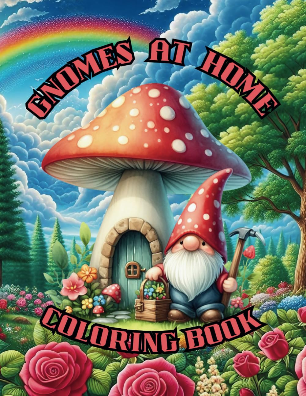 Gnomes at home coloring book: For tweens, teens and