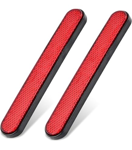 10-Pack Reflective Safety Stickers For Cars - Blue, Self-Adhesive, 10.6cm X 2.3cm