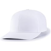 Pacific Headwear Poly/Cotton Snapback Cap, White, YTH