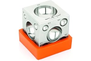 Splenor Tools Steel Dapping Doming Block - for Jewelry Making - Metal Forming Tool - Shaping Die
