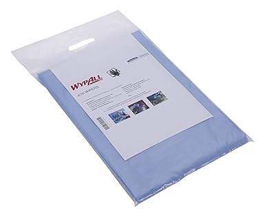 Wypall High Absorbent Reusable Wiping Cloth, 70 x 10 x 15 Inches, Pack of 25, Blue, 60013 by Kimberly-Clark