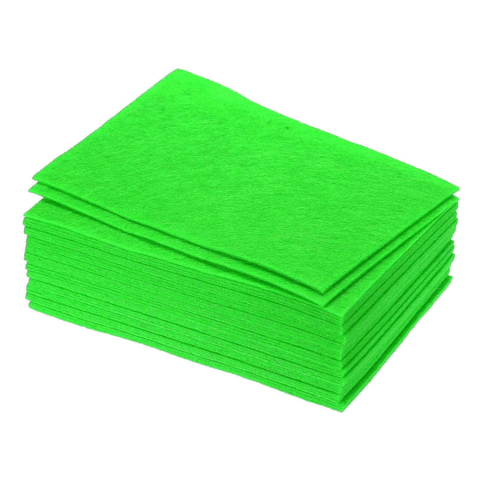 PATIKIL Soft Felt Sheets Fabric Craft Sheets Green 6 Inch x 4 Inch for DIY, Hobby, Decoration Pack of 36