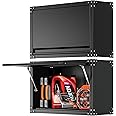 INTERGREAT Metal Wall Cabinet, Wall Cabinets with Doors and Adjustable Shelves, 31" W x 20" H Wall Mounted Storage Cabinet for Garage, Warehouse, Bathroom, Kitchen, Black