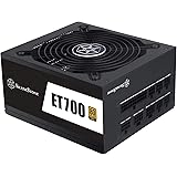 Silverstone Technology ET700-MG 700 Watt Fully Modular Plus Gold ATX Power Supply with Flat Black Flex Cables and Improved Ca