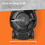 VonHaus 1800W Electric Lawn Mower 430mm 52L Bag 5 Heights Foldable Handle view 5