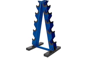 WF Athletic Supply Heavy Duty A-Frame Dumbbell Storage Rack, Steel Dumbbell Holder, Dumbbell Stand & Weight Racks for Home Gym Dumbbell Storage, RACK ONLY, Sizes Option Available