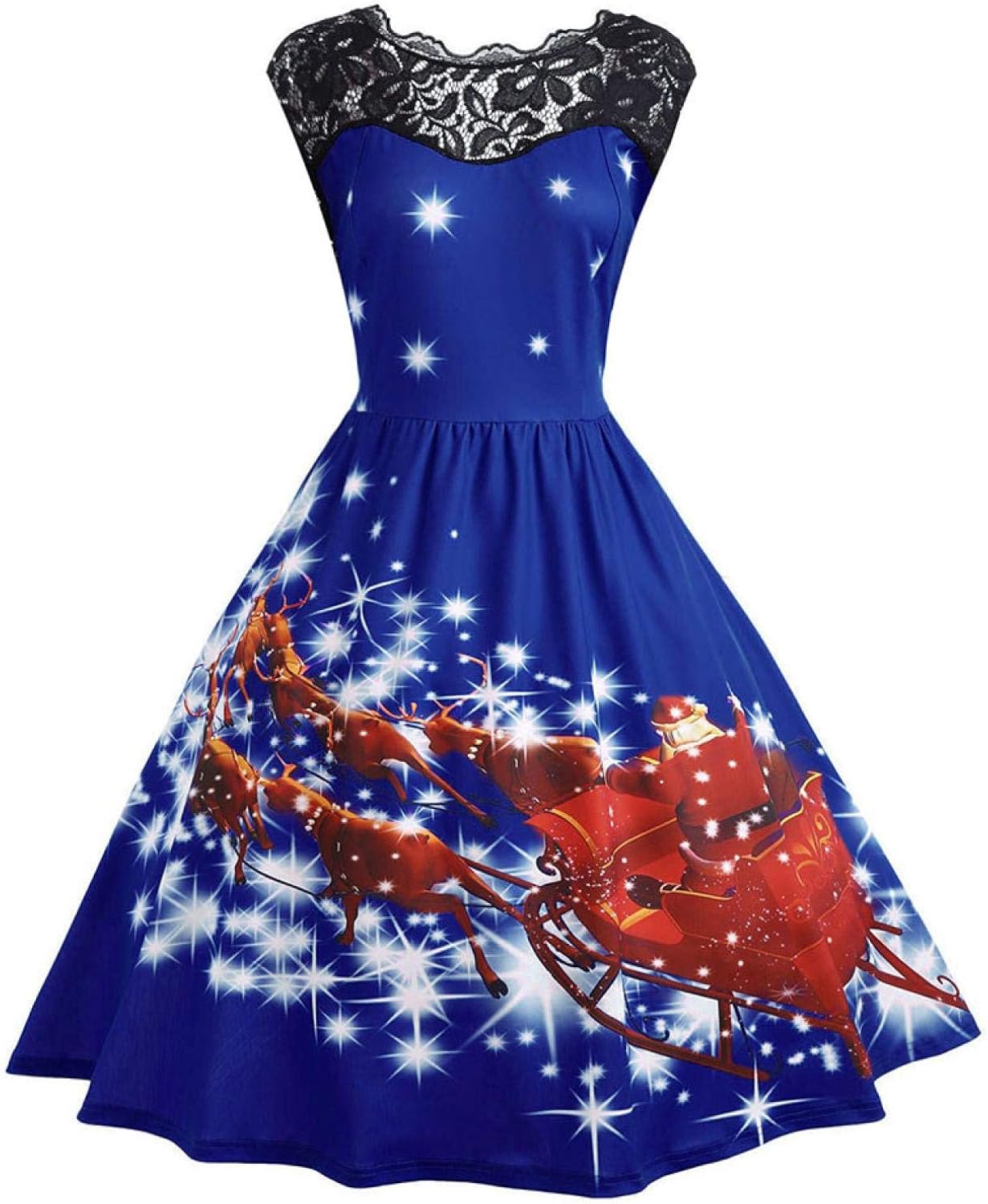 Women's Festival Vintage Christmas Dress, Christmas Over