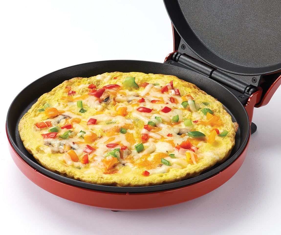 Betty Crocker BC-2958CR Pizza Maker, 1440 Watts, Red, 2.3, Metal: Kitchen & Dining