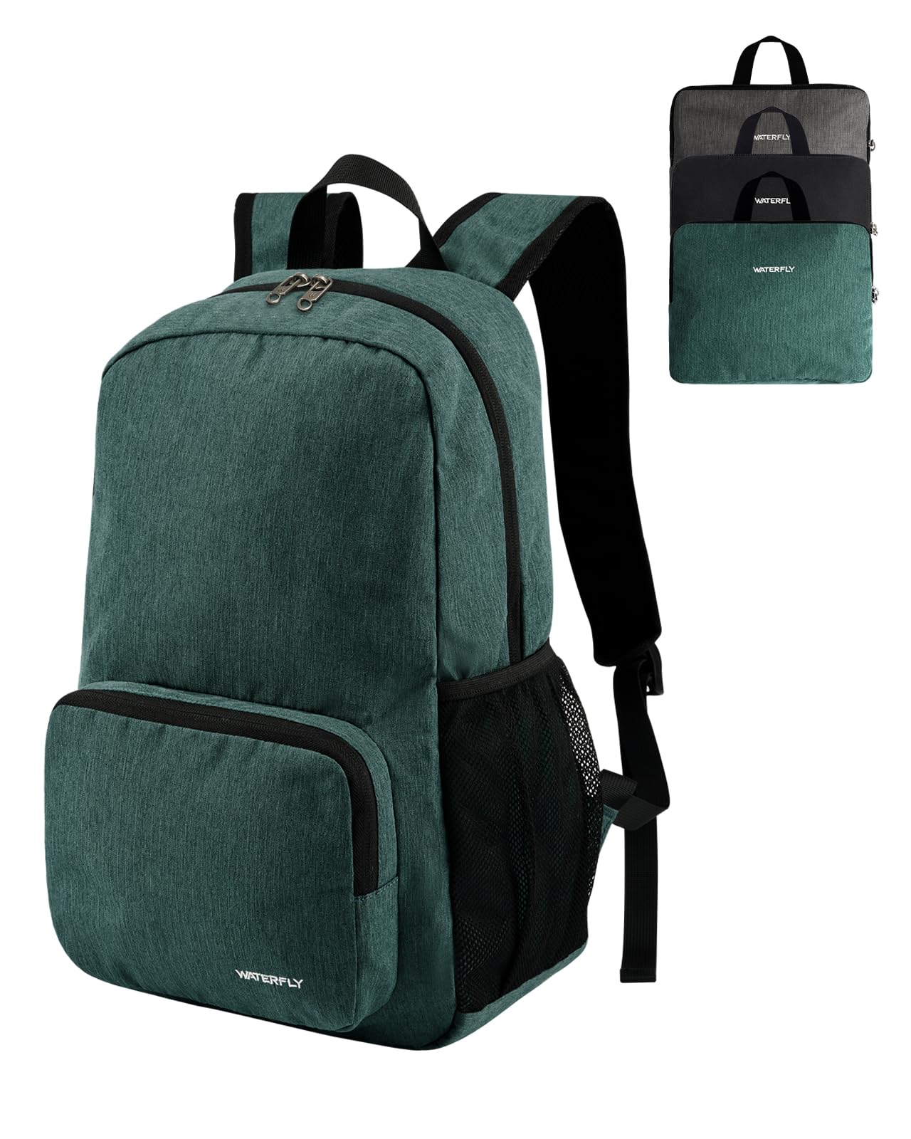 Waterfly 20L Foldable Backpack Daypack: Packable Travel Backpack Folding Rucksack Lightweight for Hiking City Walk Men Women