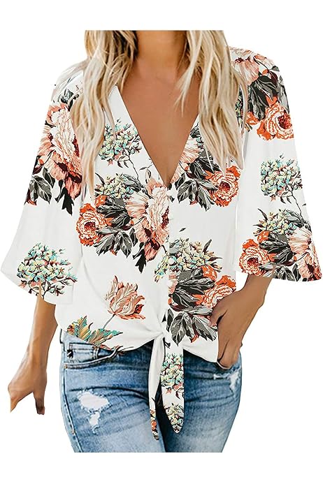 floral batwing top