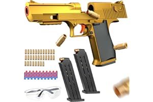 EACIILEE Toy Gun with Jump Mag, Toys Foam Blaster with 40 Pcs EVA Darts, Shooting Games Education Toy Model - Ages 14+