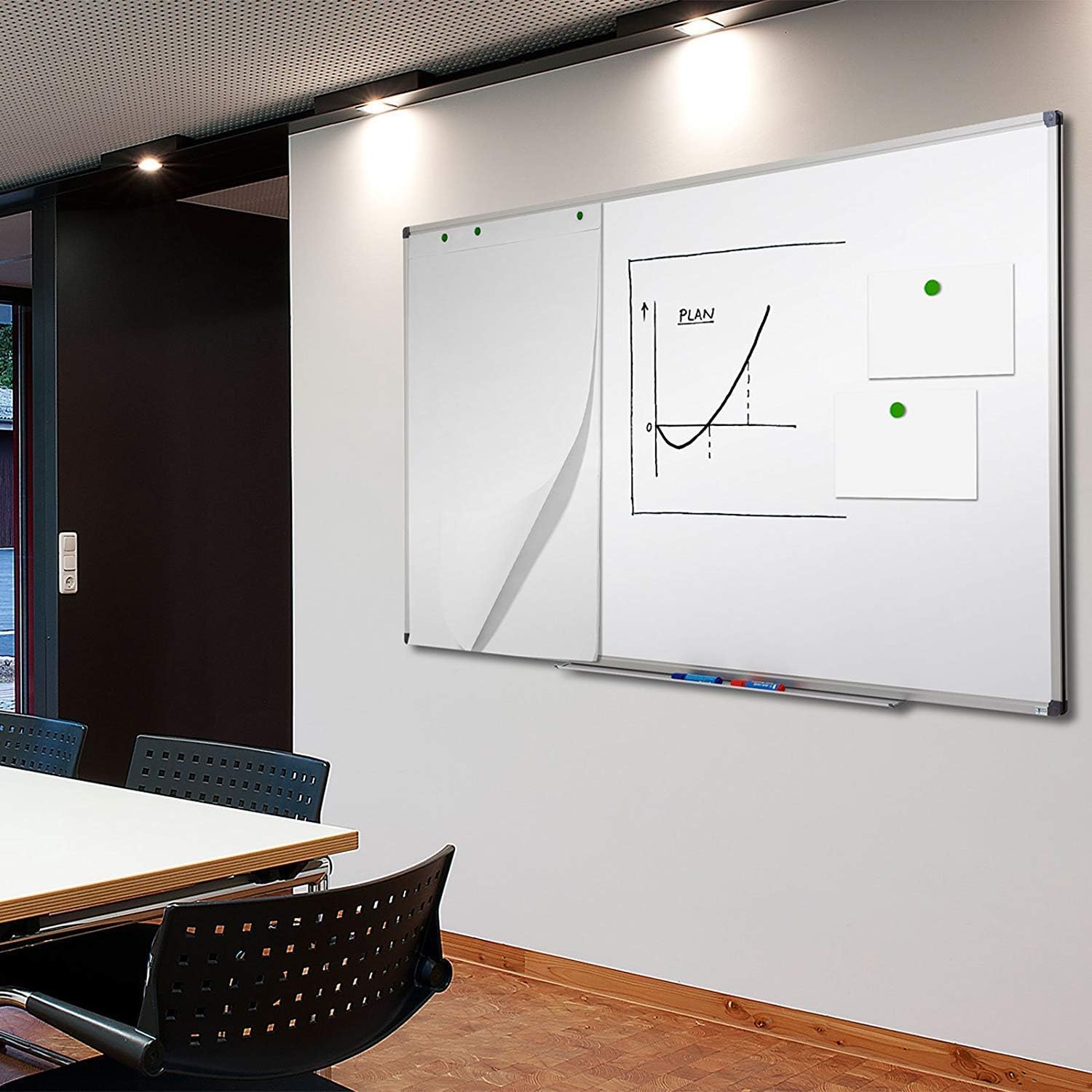 Office white board, 120cm x 240 cm Large Dry Erase Board with