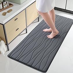 Buganda Memory Foam Bathroom Rug Mat 59x24, Extra