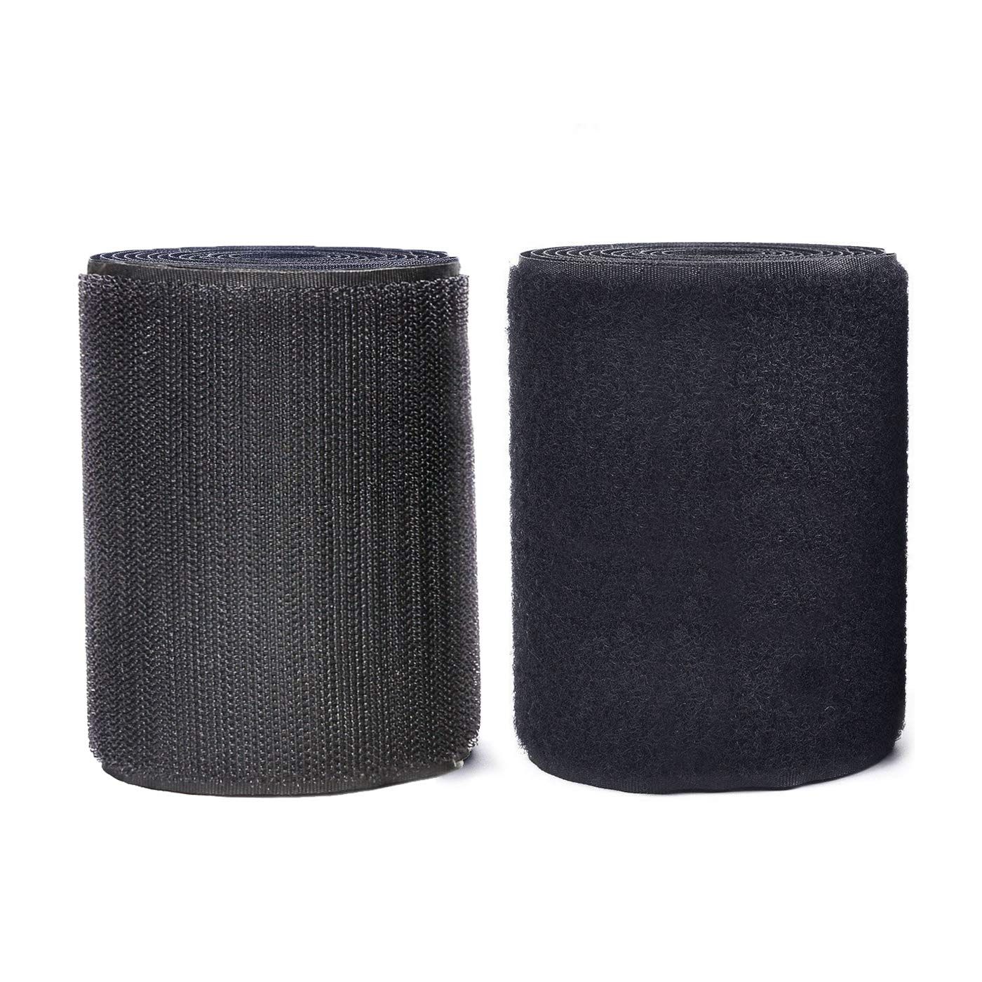 STAY GENT 11 CM (4.3Inch) Wide 2 Meters Long Sew On Hook and Loop Strips with Non-Adhesive Back Nylon Fabric Fastener for Couch Cushions, Guitar Pedal, Cable Management and Crafts Projects