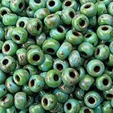 Picasso Seafoam Green Matte 20 Grams Miyuki Round Rocailles 6/0 Glass Seed Bead Approx 20 Gram Tube