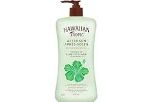 Hawaiian Tropic Lime Coolada After Sun Lotion, 480mL | After Sun Care, Daily Moisturizing Lotion, Body Lotion, Aloe, Cocoa Bu