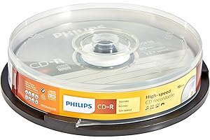 Philips CR7D5 NB10/00 CD-R Blank Discs 80 Min 52x 700MB 10er Spindel
