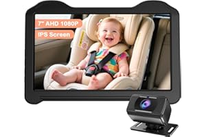 7-Inch Car Baby Camera for Seat: 1080P HD Rear Facing Camera for Backseat, Easy Setup, Anti-Glare Screen, USB-Powered for Monitoring Infant by Fodkh