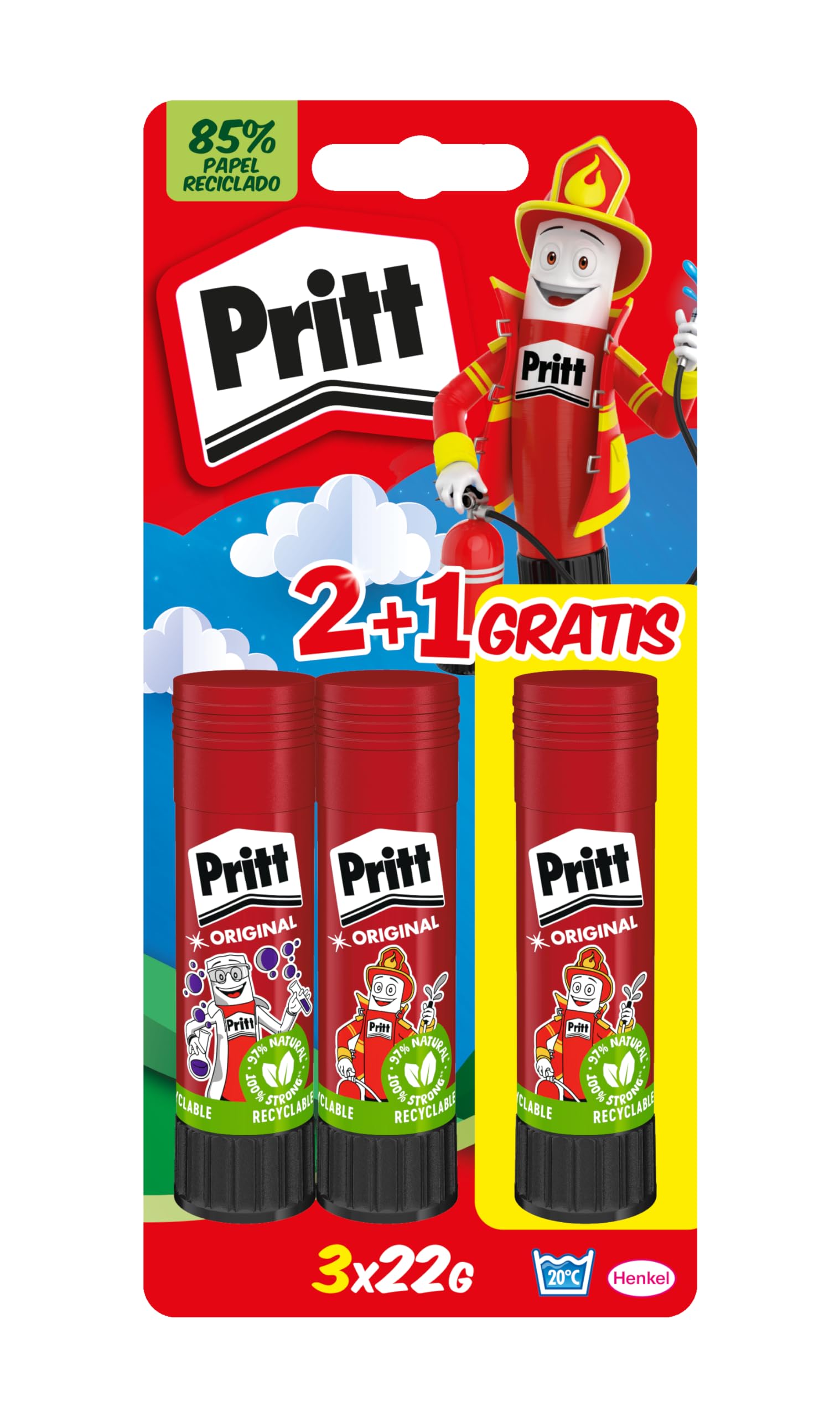 Pritt B-22 (22 + 1) – Glue Stick, 22 g