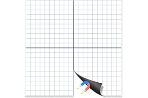 Magnetic Dry Erase Grid, 26"x26" - Reusable XY Coordinate Graph Board for Math Graphing, Classroom & Homeschool Learning, Wri