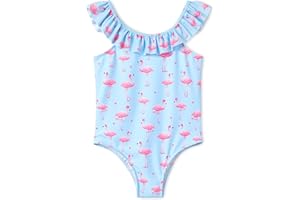 Dvenki Girls Mermaid Floral Swimsuit Bathing Suit Size 2T-10 Toddler, Little & Big Kids