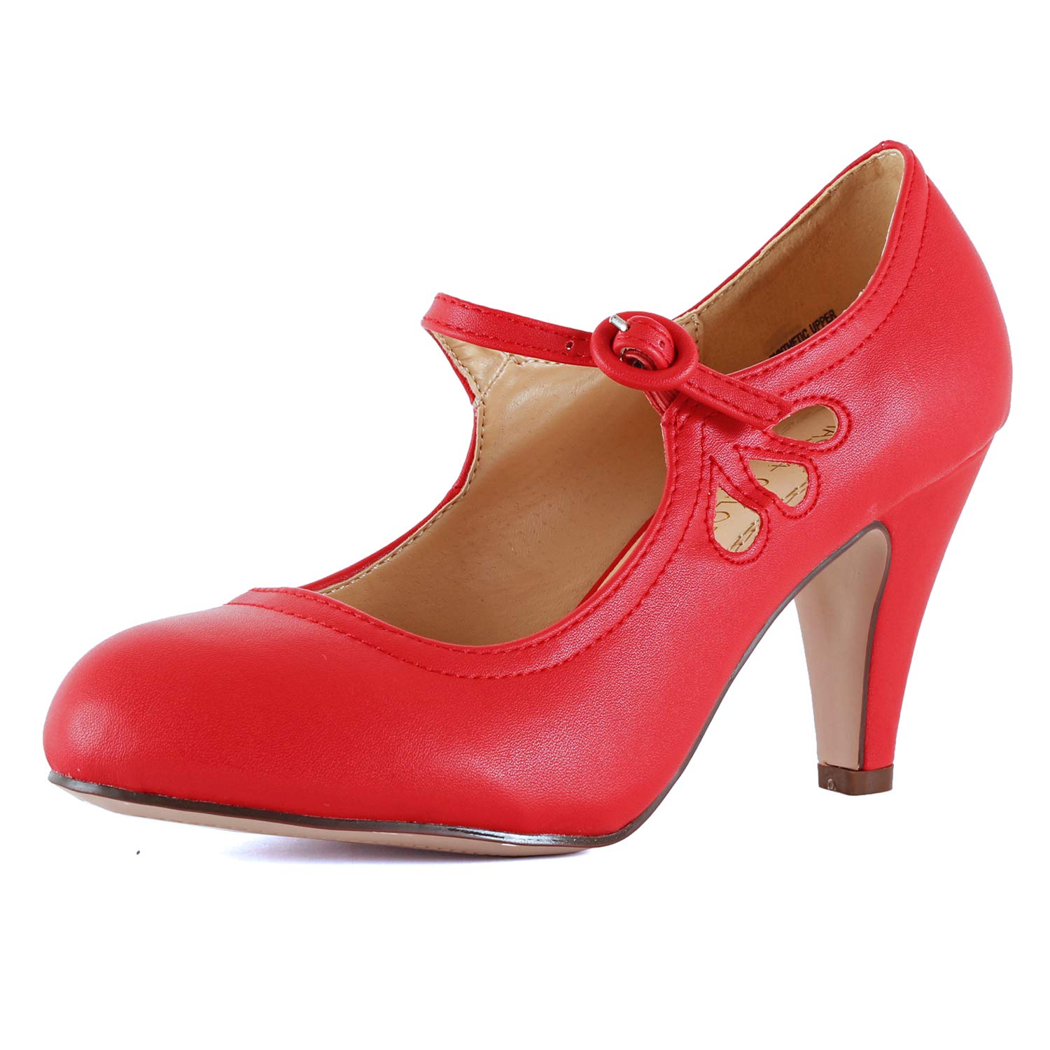 Guilty Heart Women's Kitten Heels Mary Jane Pumps Round Toe Dress Shoes -2022 New Improved Padding