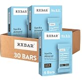 RXBAR Protein Bars, 12g Protein, Gluten Free Snacks, Vanilla Almond (6 Boxes, 30 Bars)