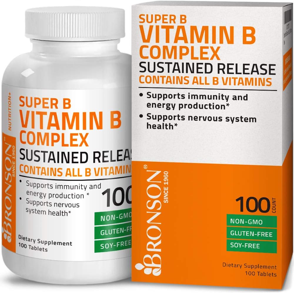 Bronson Super B Vitamin B Complex Sustained Slow Release (Vitamin B1