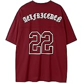 Aelfric Eden Mens Jersey Shirts Mesh Print Football Number Unisex Oversized Graphic Tees Casual T Shirt Y2k Tops