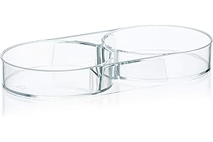 Salt and Pepper Mill Tray - Acrylic Transparent Mill Rest by urban noon - Grinders up to 2.7 inches in diameter