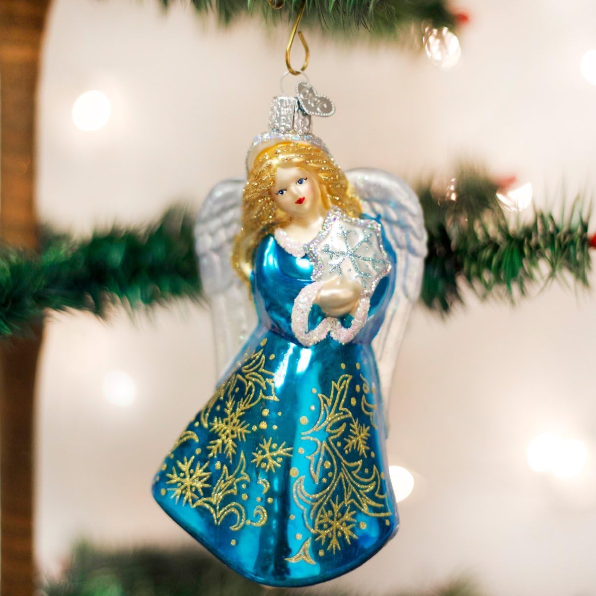 Irish Angel Glass Blown Ornaments for Christmas Tree Old World