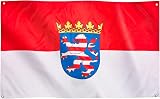 Runesol Hessen Flag 91x152cm 3x5ft 4 Brass Eyelets Premium Polyester