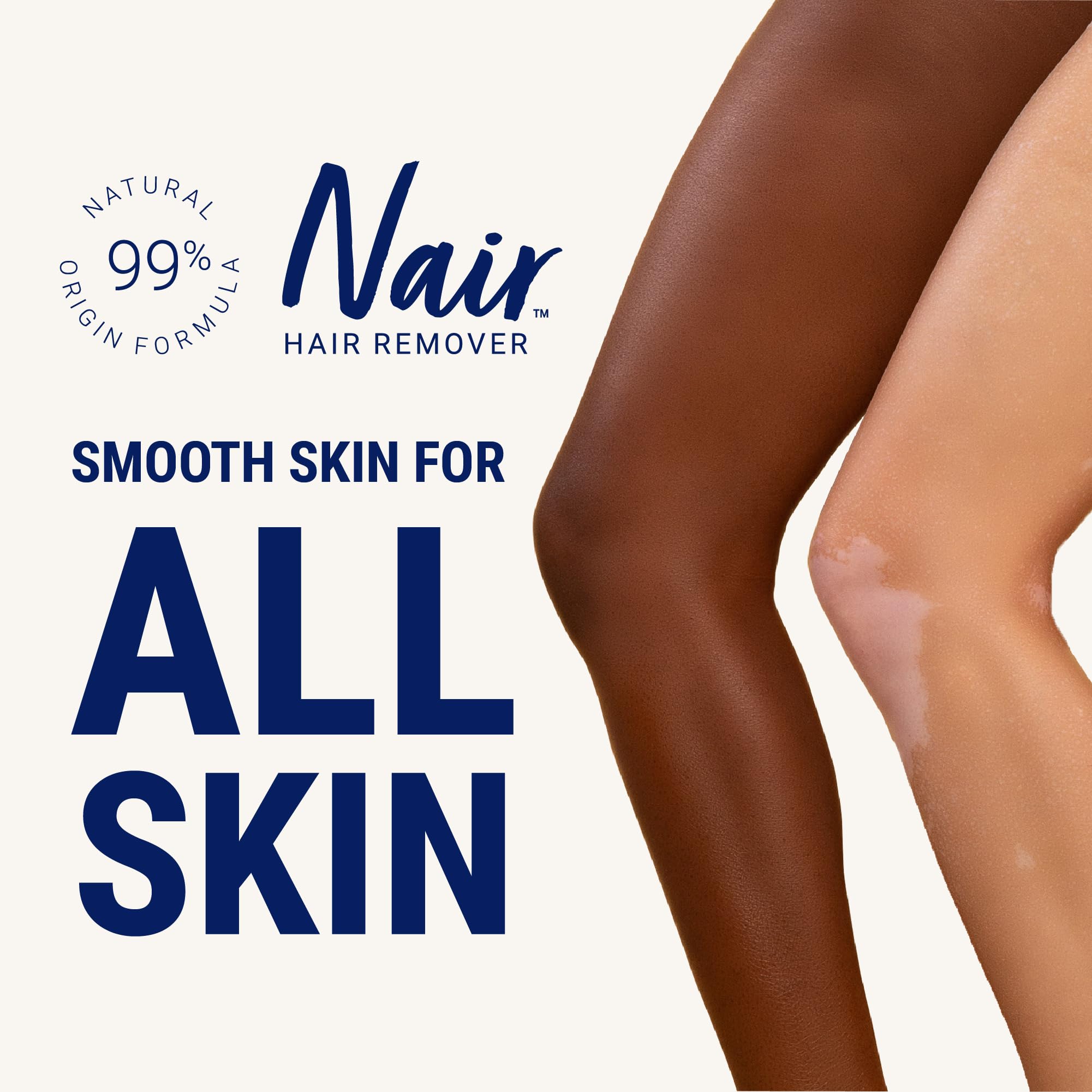 Nair Sensitive Hair Remover Wax Ready Strips, Face and Bikini Hair Removal Wax Strips, 40 Count