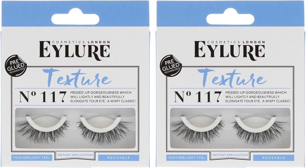 Eylure 117 Pre Glued Lashes 2 Pack Bundle