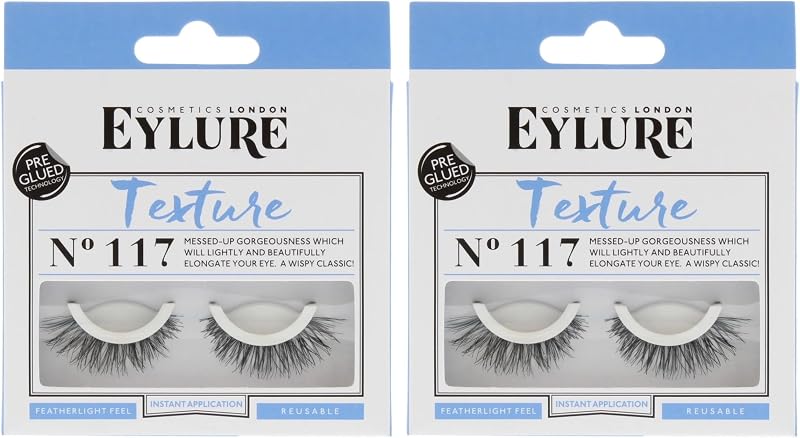 Eylure 117 Pre Glued Lashes 2 Pack Bundle
