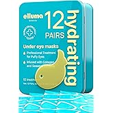 Elluma Beauty Under Eye Patches 12 Pairs of Valentines Day Gifts Themed Hydrogel Eye Gel Pads - For Puffy Eyes and Dark Circles, Under Eye Bags, Wrinkles - Hydrating Set with Seaweed Extracts