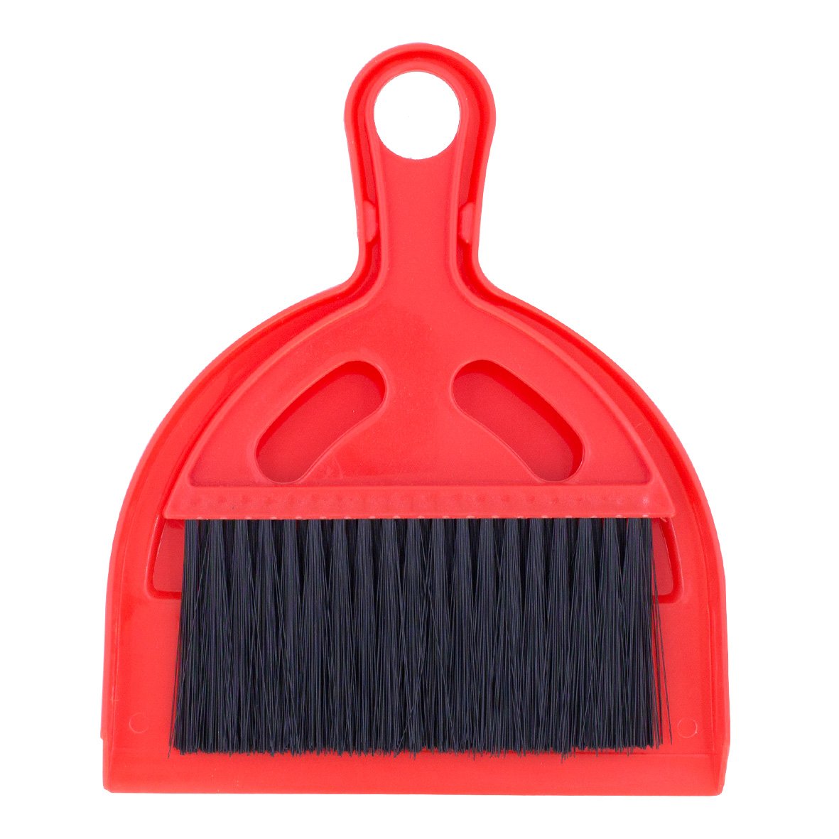 Milestone Camping 20940 Mini Dustpan and Brush Set Ideal for Camping Tents Caravans, 20cm x 17cm x 15cm, Red