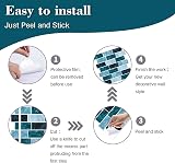 HPNIUB 2D Peel and Stick Wall Tiles 30x30cm 10 Sheets Moroccan Mosaic Backsplash view 8