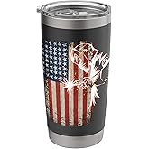 American Flag Welder Distressed Vintage Welder Mig Gift Stainless Steel Insulated Tumbler