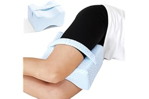 UJPFEO Knee Pillow for Side Sleepers,Cooling Leg Pillow for Sciatica, Knees,Back,Joints Between Legs,HIPS Pain Relief When Side Sleeping,Spine Aligning Support for Surgery Recovery, Pregnancy