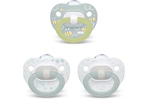 NUK Orthodontic Pacifier Value Pack, Boy, 0-6 Months (Pack of 3)