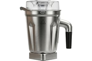 64oz Stainless Steel Container Compatible with 5200, E310, Pro 750, A3500 and More, Replacement Blender Pitcher for Classic, 