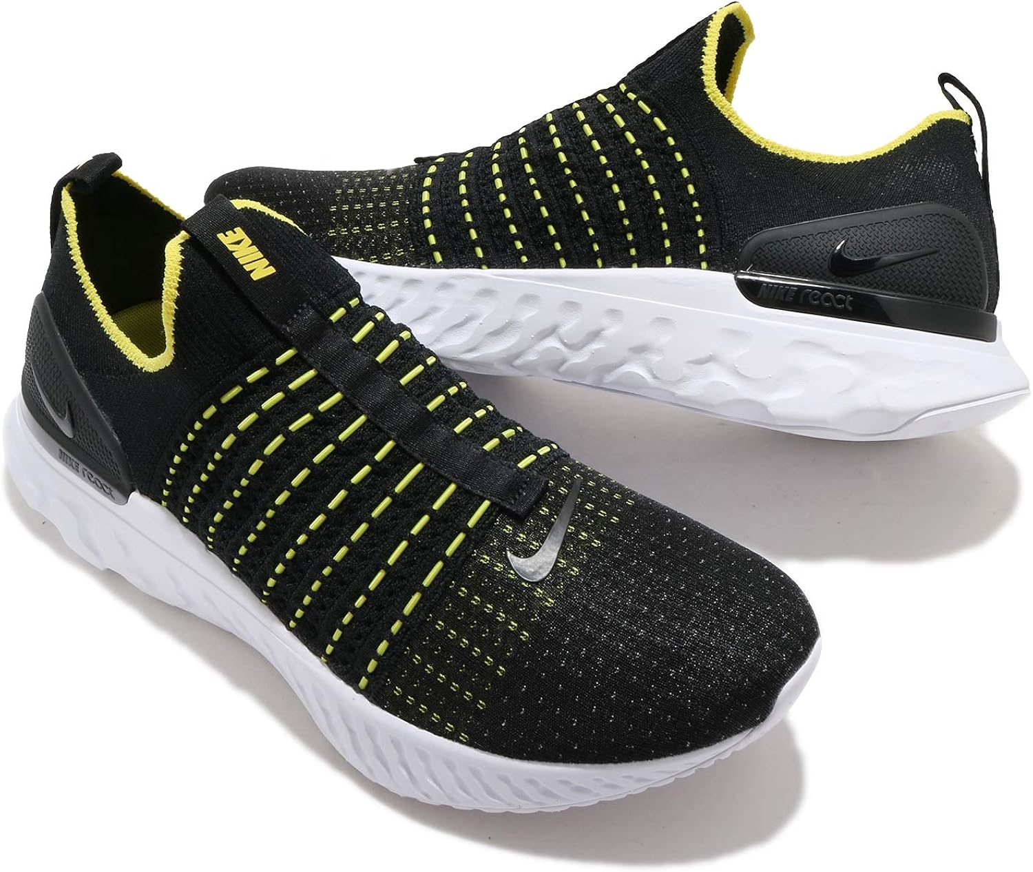 Amazon Nike ナイキ リアクト ファントム ラン Fk フライニット 2 メンズ ランニング シューズ React Phantom Run Fk 2 Cj0277 004 26 5 Cm 並行輸入品 シューズ バッグ