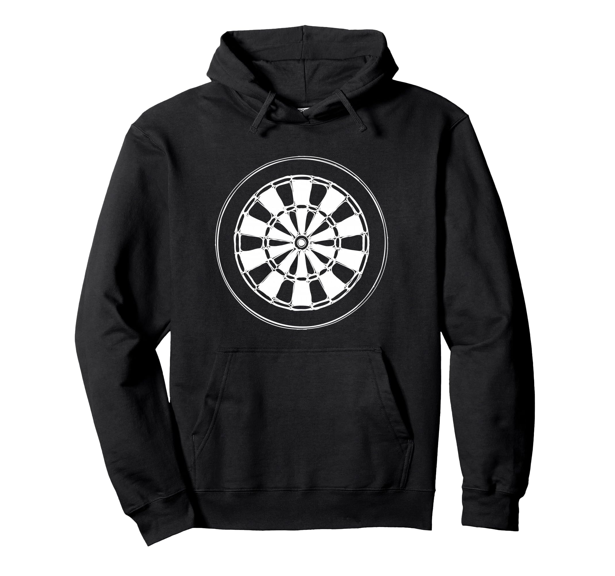 Dartboard Sketch for Darter Darts Pullover Hoodie