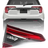 FIONE Tail Light Assembly Compatible with GMC Acadia 2020 2021 2022 2023 Inner Rear Brake Lamp Black Housing Left Driver Side