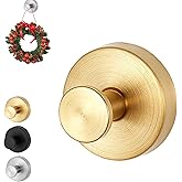VLZLQ Suction Cup Hooks for Wreaths on Glass, No-Drill Suction Cup Hooks for Bathroom, Kitchen, Living Room (1, Gold)