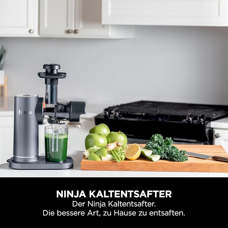 Kaltpresse-Entsafter Gemüse und Obst Grau JC151EU, für frische Säfte
