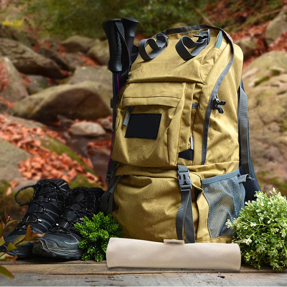 Bamboo Cutlery Set, Travel Cutlery Set Eco Friendly Flatware Set Camping Cutlery Set with Travel Pouch Knife Fork Spoon and Chopsticks Straw by HansGo