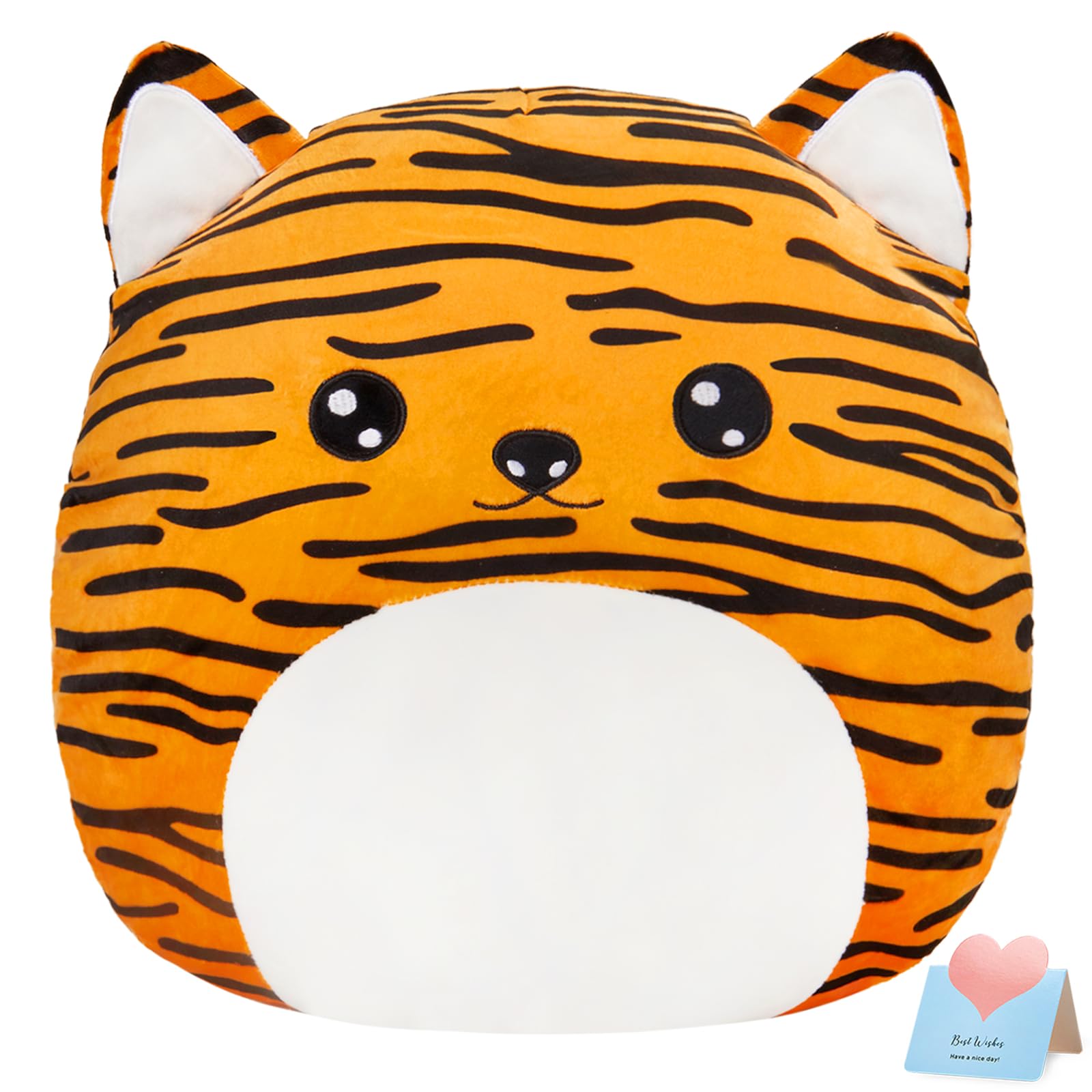 Photo 1 of CozyWorld Tiger Pillow Stuffed Animal Super Soft Pillow Plush Toy Decors Birthday Valentines Gift for Kids Grandson Daughter Son Tiger Plush?15”